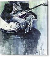 Jazz Bluesman John Lee Hooker 04 Canvas Print