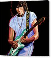 Jeff Beck Painting Canvas Print