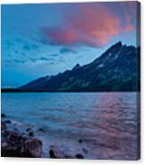 Jenny Lake At Sunset Canvas Print