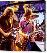 Jerry Garcia And Bob Weir - Grateful Dead  77 Canvas Print