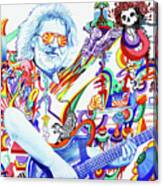 Jerry Garcia-captain Trips Canvas Print