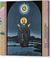Jesuit Triptych-st Peter Faber-st Ignatius-st Francis Xavier Canvas Print