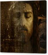 Jesus And Shroud Canvas Print