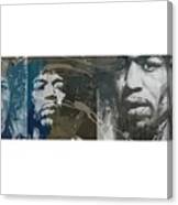 Jimi Hendrix Triptych Canvas Print