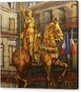 Joan Of Arc Monument In Paris Canvas Print