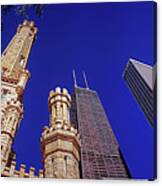 John Hancock Building And Water Tower Place Canvas Print