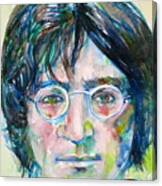 John Lennon - Watercolor Portrait.8 Canvas Print