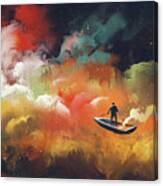 Journey To Outer Space Canvas Print