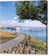 Plymouth Waterfront In July Canvas Print