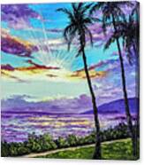 Ka'anapali Beach Sunset Canvas Print