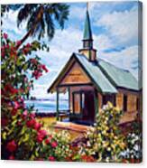 Kahaalu Church Hawaii Canvas Print