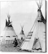 Kainai Village, C1913 Canvas Print