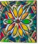 Kaleidoscope In Stained Glass Canvas Print