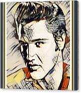 Kandinskycalia Catus 2 No. 2 - Famous People - The Late Elvis Presley. L A S Printed Frame. Canvas Print