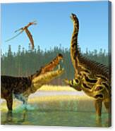 Kaprosuchus Swamp Canvas Print