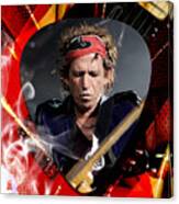 Keith Richards The Rolling Stones Art Canvas Print