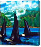 Killer Whales Canvas Print