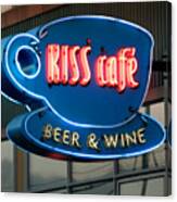 Kiss Cafe Canvas Print