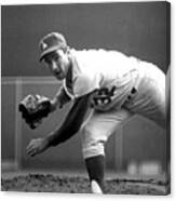 L.a. Dodgers Pitcher Sandy Koufax, 1965 Canvas Print