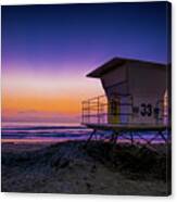 La Jolla Beach Sunset Canvas Print