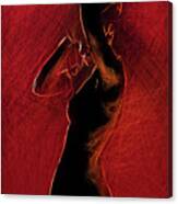 Lady In Red I Canvas Print