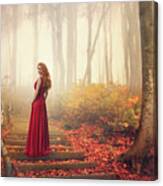 Lady Of The Golden Forest Canvas Print