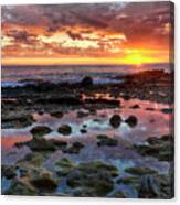 Laguna Beach Tidepools At Sunset Canvas Print