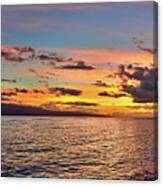 Lahaina Sunset Panorama Canvas Print