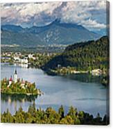 Lake Bled Pano Canvas Print
