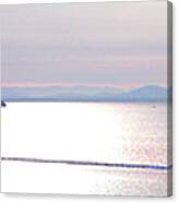 Lake Champlain South From Atop Battery Park Wall Panorama Canvas Print