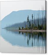 Lake Mcdonald Twin Reflections Canvas Print