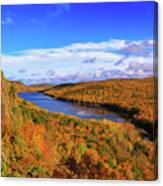 Lake Of The Clouds Fall Glory Canvas Print