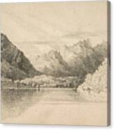 Lake Of Thun Looking North Canvas Print