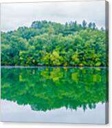 Lake Santeetlah Scenery In Great Smoky Mountains Canvas Print