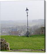 Lamppost And Bike. Canvas Print
