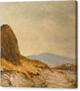 Landscape With A Hayrick Canvas Print