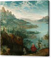 Landscape With The Flight Into Egypt Canvas Print