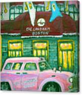 Langham Hotel Pink Taxi Canvas Print