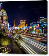 Las Vegas Strip At Night Canvas Print