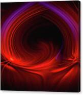 Laser Light In Red Canvas Print