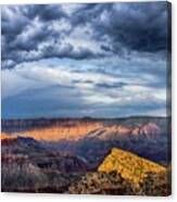 Last Light On Freyas Castle Canvas Print