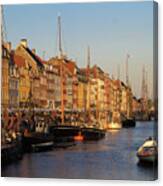 Late Afternoon In Nyhavn Canvas Print