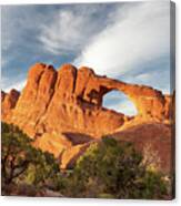 Late Afternoon Light On Skyline Arch Canvas Print