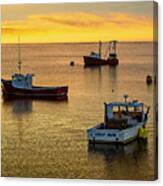 Late Afternoon Mooring Down East Canvas Print