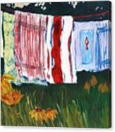 Laundry Day At Le Vieux Canvas Print