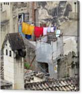 Laundry Day In Matera.italy Canvas Print