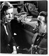 Lauren Bacall Humphrey Bogart Film Noir Classic The Big Sleep 1 1945-2015 Canvas Print