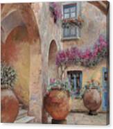 Le Arcate In Cortile Canvas Print