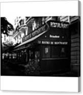 Le Bistro De Montmartre
 #travel Canvas Print