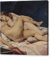 Sleep By Gustave Courbet Canvas Print